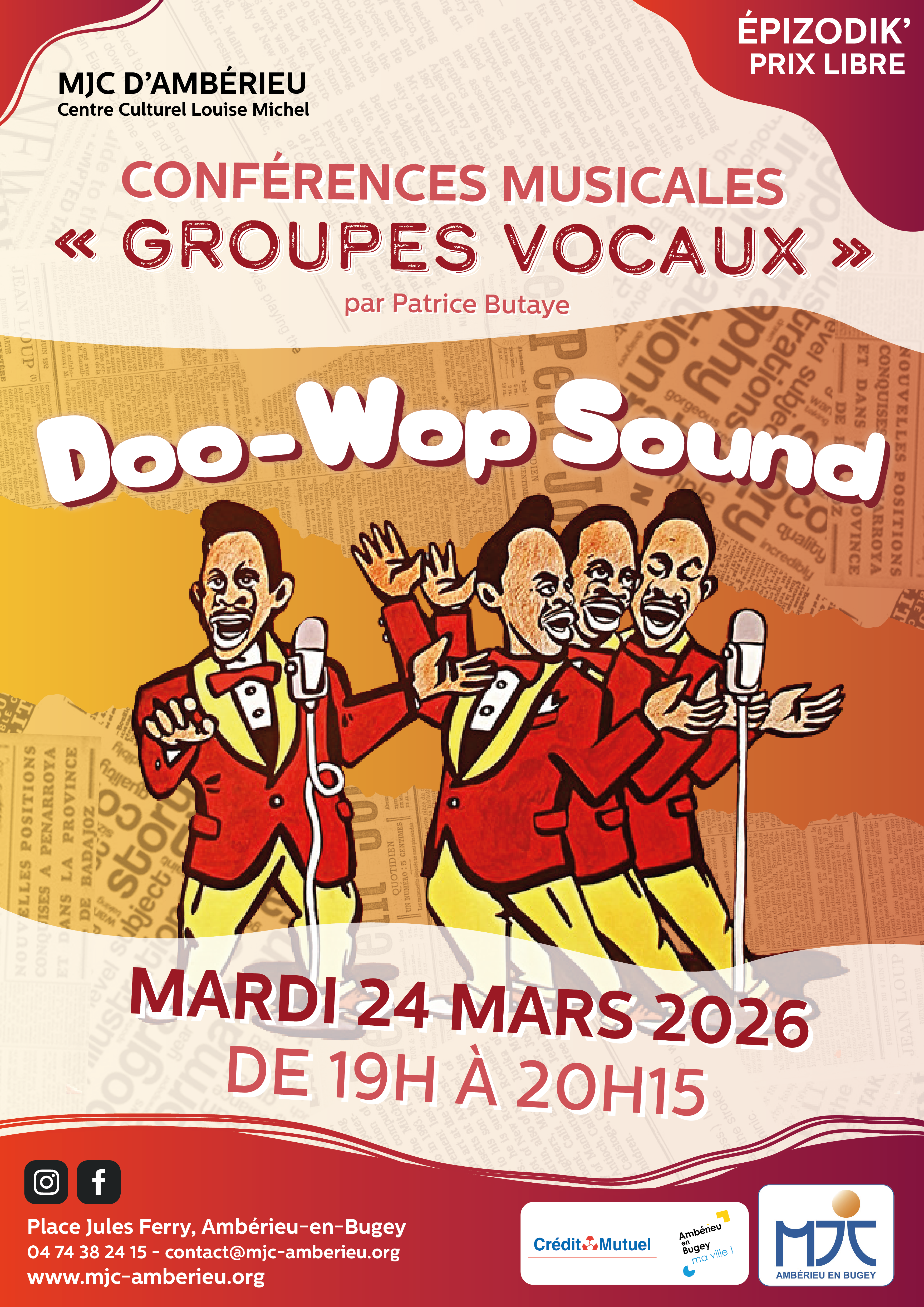 Mardi 24 Mars à 19h